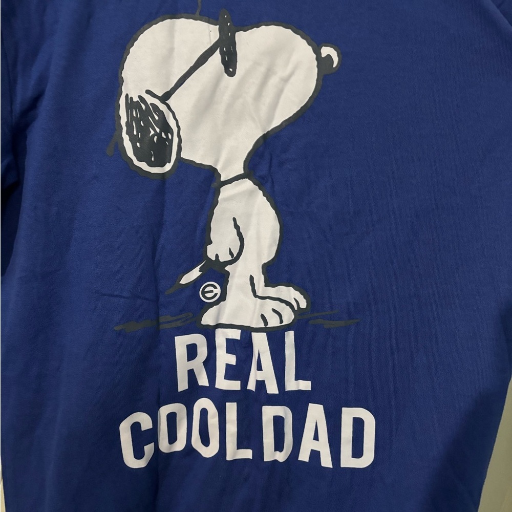 Peanuts Blue and White T-Shirt - Picture 2 of 4